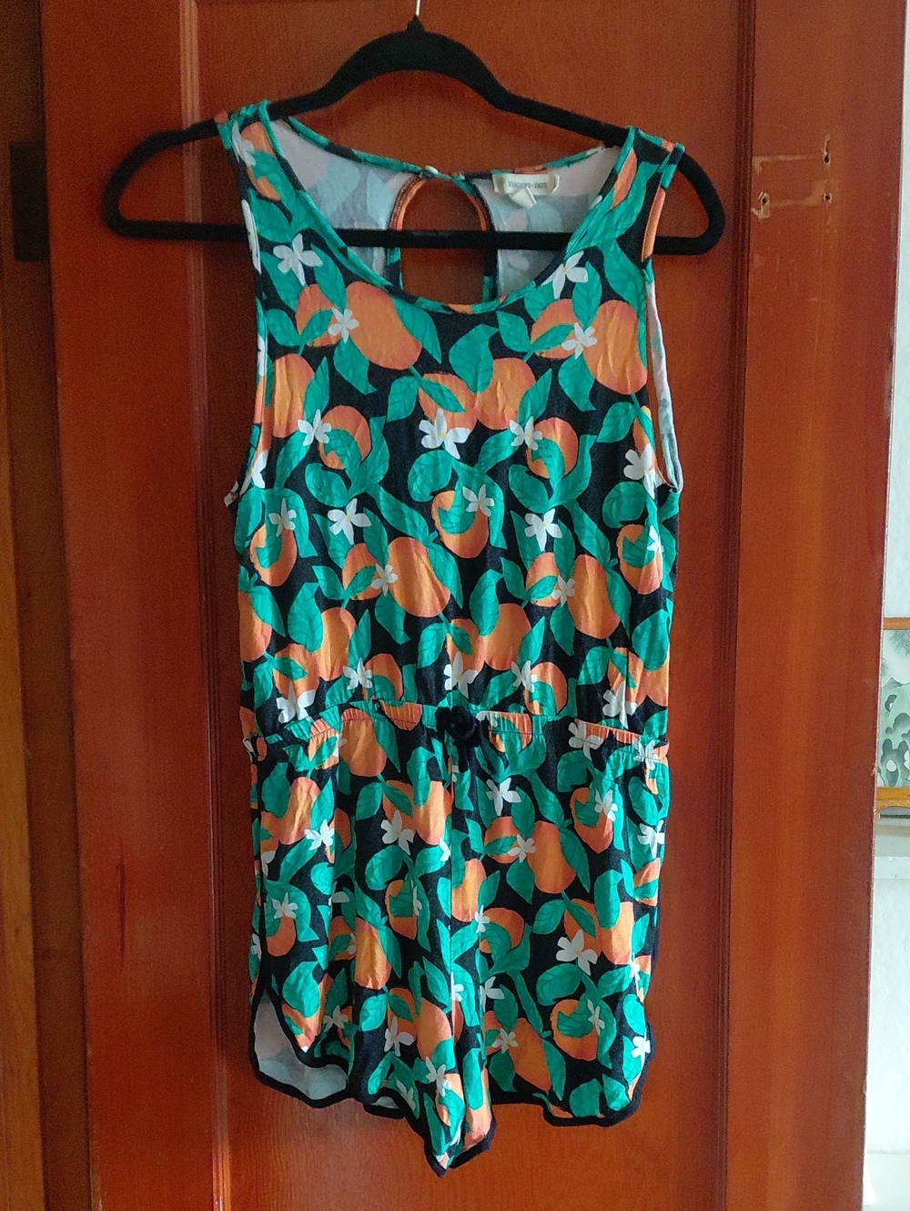 Tucker + Tate Green Floral Sleeveless Romper